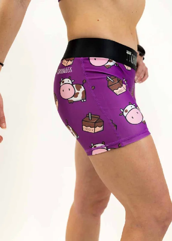 Women's Choccy Cows 3"" Compression Shorts