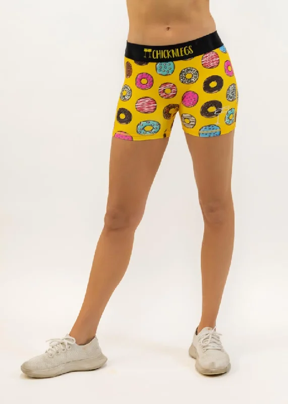 Women's Salty Donuts 3"" Compression Shorts