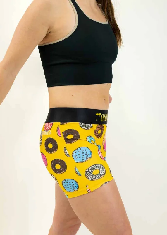 Women's Salty Donuts 3"" Compression Shorts