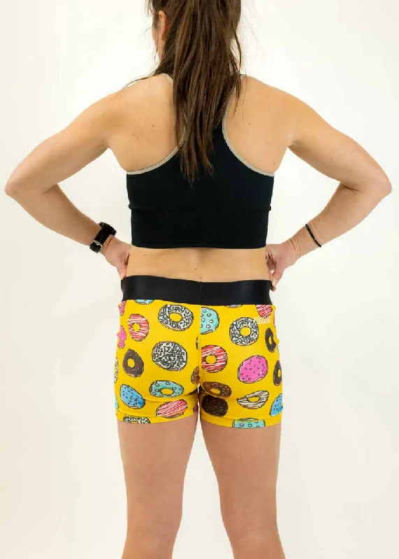 Women's Salty Donuts 3"" Compression Shorts