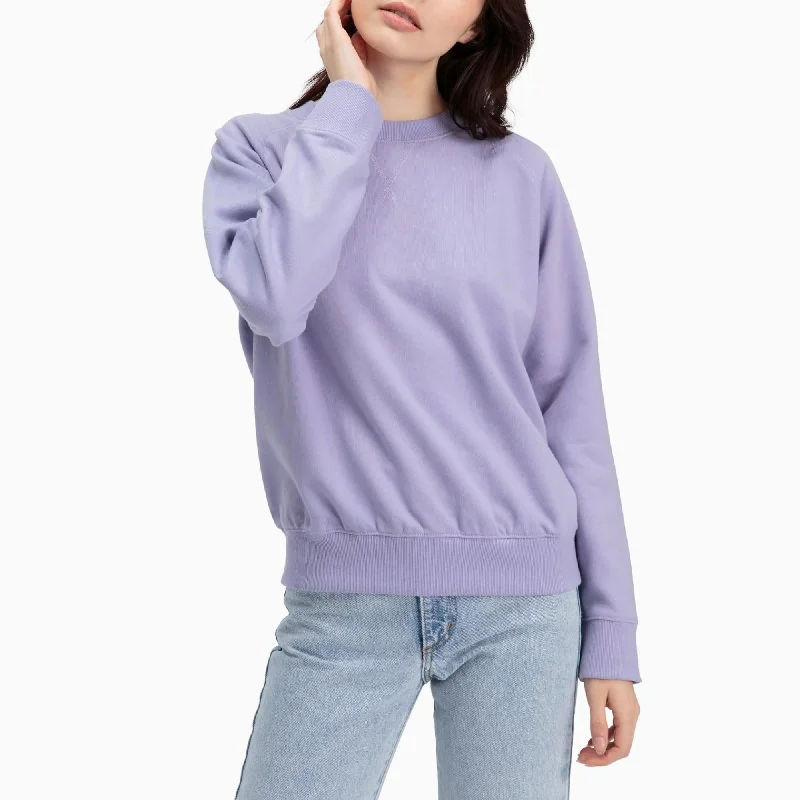 Crewneck Fleece Sweatshirt (Electric Violet)