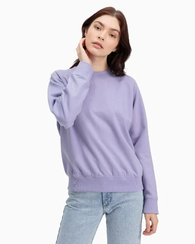 Crewneck Fleece Sweatshirt (Electric Violet)