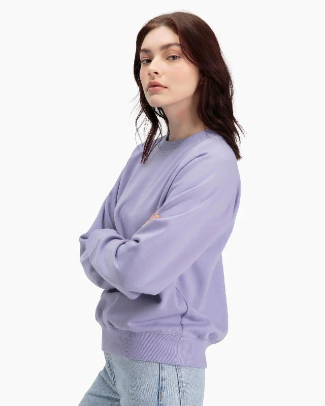 Crewneck Fleece Sweatshirt (Electric Violet)