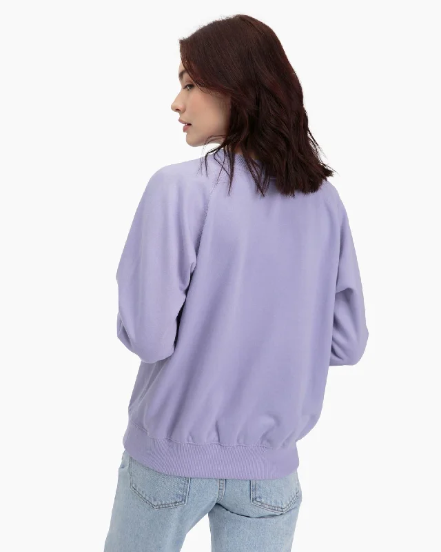 Crewneck Fleece Sweatshirt (Electric Violet)