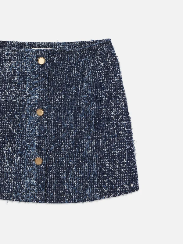 Denim Boucle Skirt -- Magic