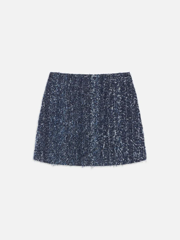 Denim Boucle Skirt -- Magic