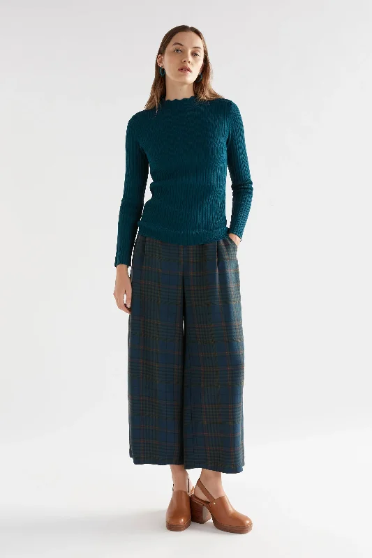 Elk Seine Pant - Teal Plaid