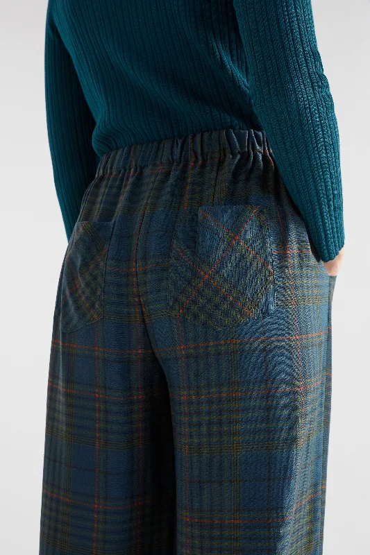 Elk Seine Pant - Teal Plaid