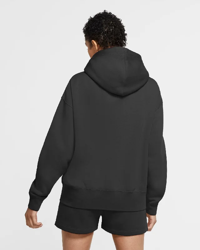 Fleece Hoodie (Black + White)