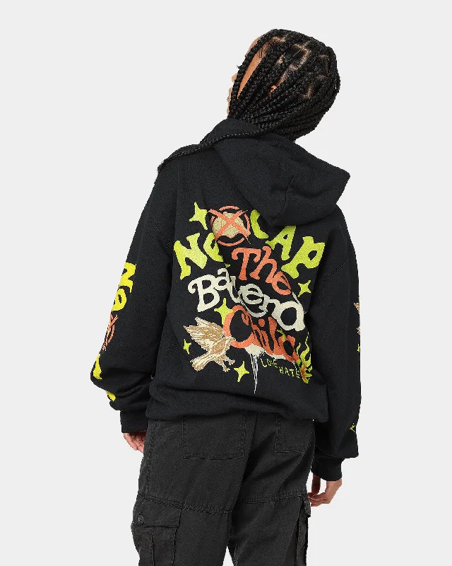 Goat Crew Backend Child Vintage Hoodie Black