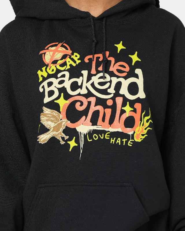 Goat Crew Backend Child Vintage Hoodie Black