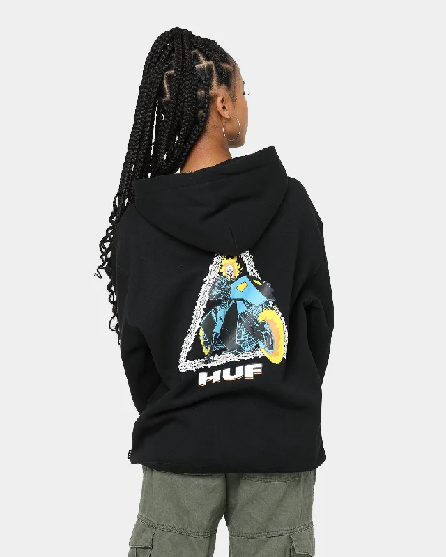 HUF X Marvel Ghost Rider TT Hoodie Black