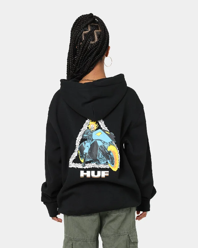 HUF X Marvel Ghost Rider TT Hoodie Black