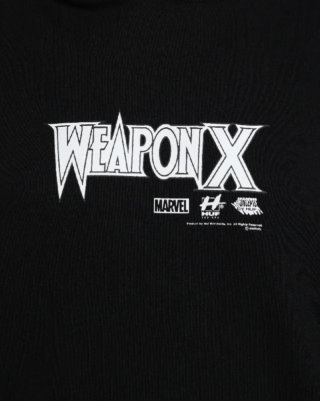 HUF X Marvel Weapon X Hoodie Black