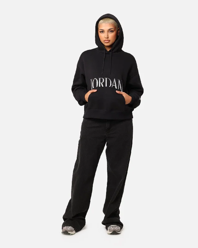 Jordan Women's Brooklyn Fleece Pullover Hoodie Black/Sail