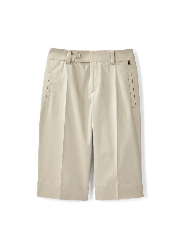 Lara Cotton Stretch Gabardine Short