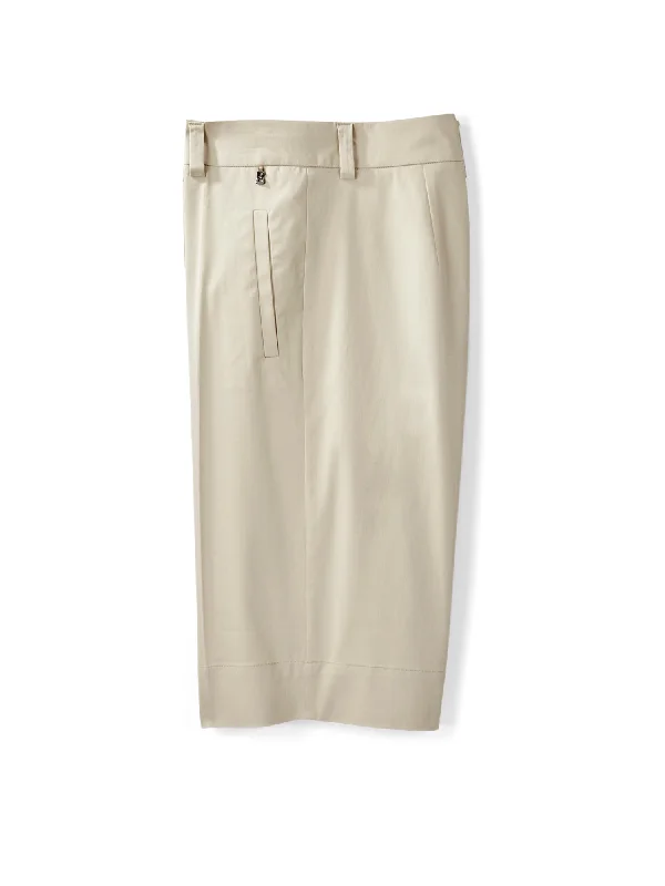 Lara Cotton Stretch Gabardine Short