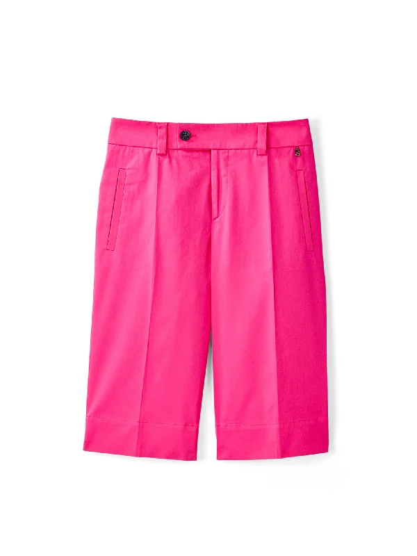 Lara Cotton Stretch Gabardine Short