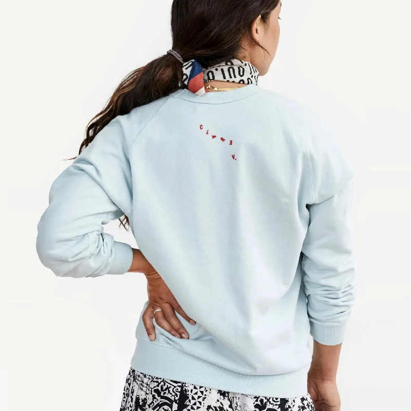 ""Lips"" Sweatshirt (Pale Blue)