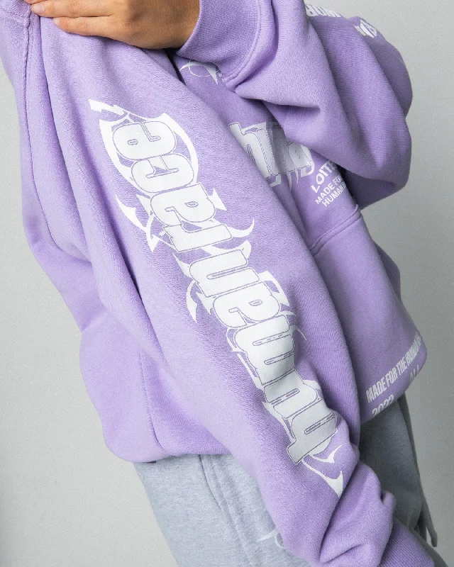 Loiter Rave Zip Hoodie Lilac