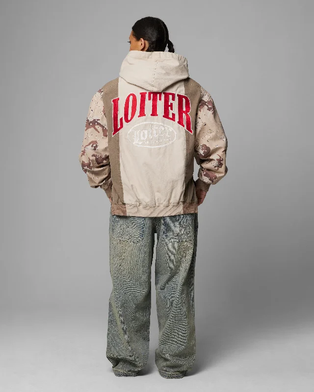 Loiter Splinter Hoodie Desert Camo