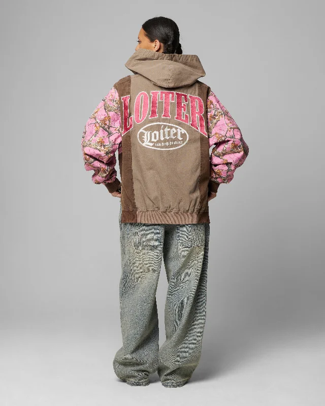 Loiter Splinter Hoodie Pink Camo