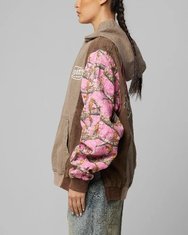 Loiter Splinter Hoodie Pink Camo