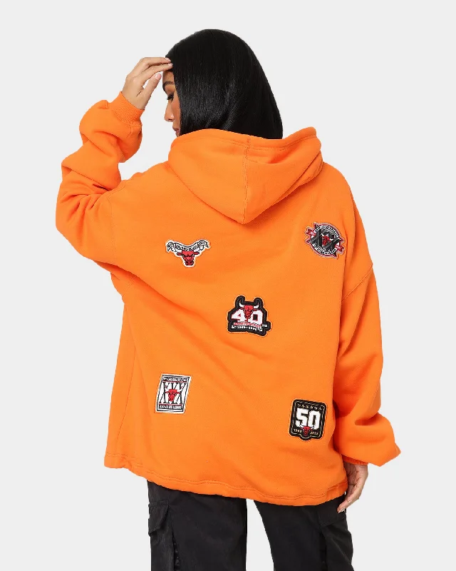 Mitchell & Ness Chicago Bulls Anniversary Hoodie Orange