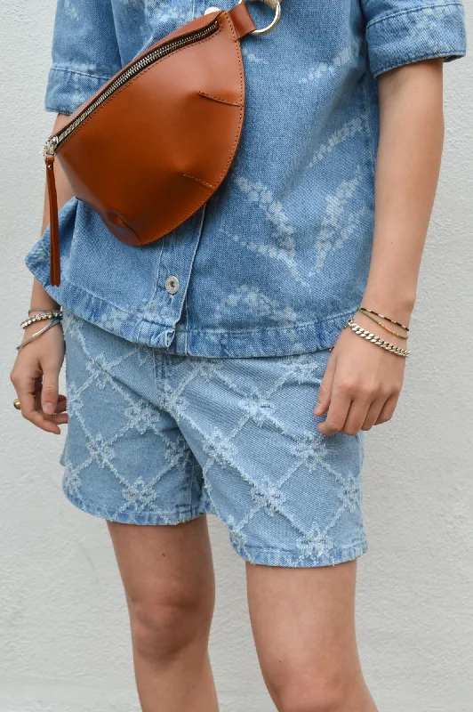 Object Moji Bruce Light Blue Denim Shorts