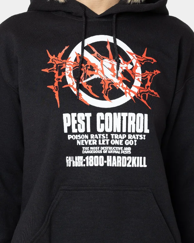 Rats Get Fat Pest Control Hoodie Black