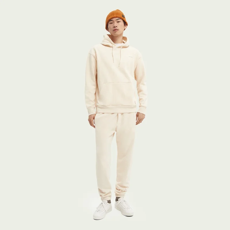 Relaxed Fit Felpa Hoodie (Off White)