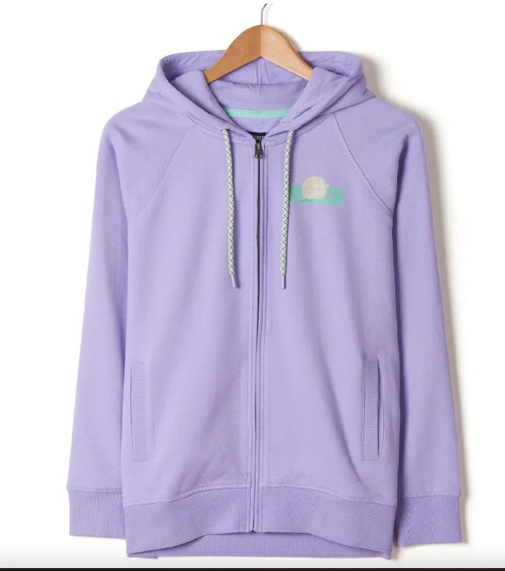 SALTROCK Poster - Womens Zip Hoodie - Lilac