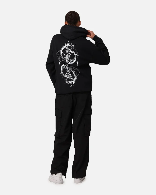 The Anti Order Double Dragon Hoodie Black/White