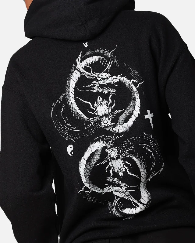 The Anti Order Double Dragon Hoodie Black/White