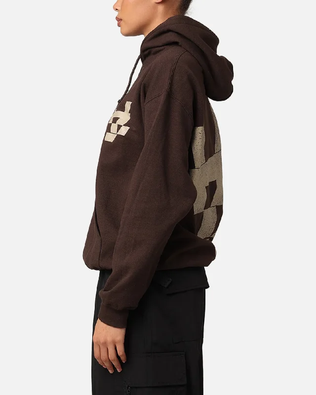 The Anti Order Smash Repair Hoodie Chocolate Brown