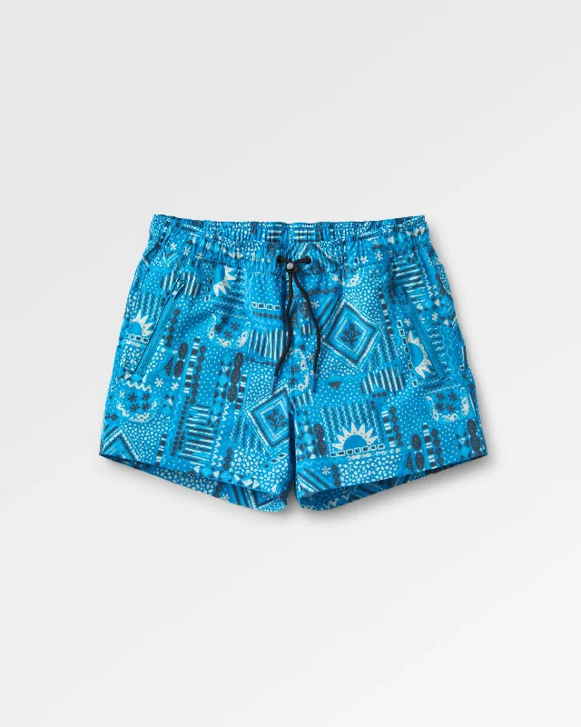 Way Out Recycled All Purpose Short - Vintage Patchwork Blue Pool