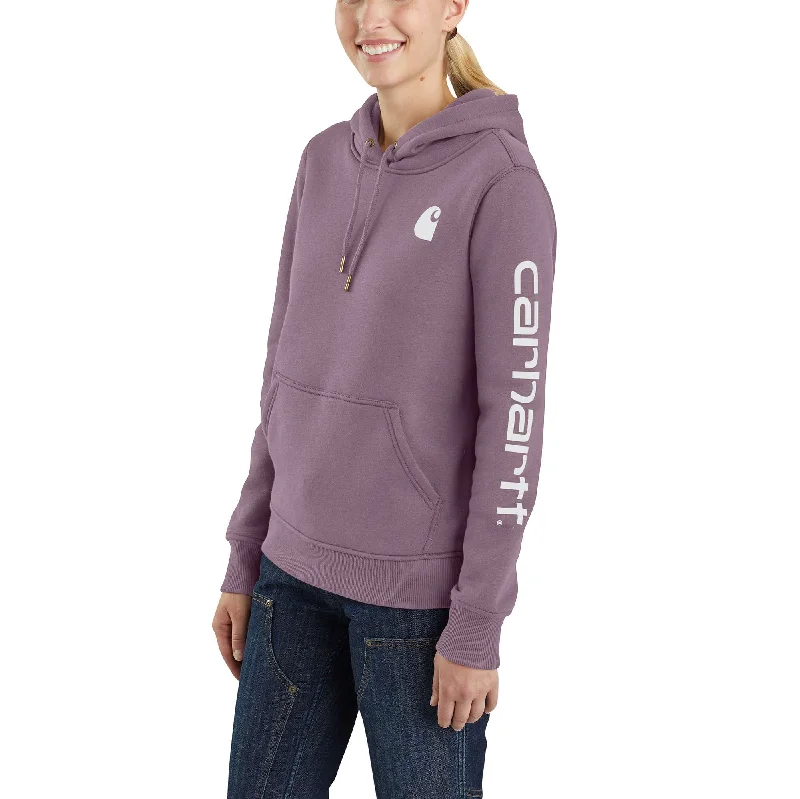 Women's Relaxed Fit Midweight Logo Sleeve Graphic Sweatshirt