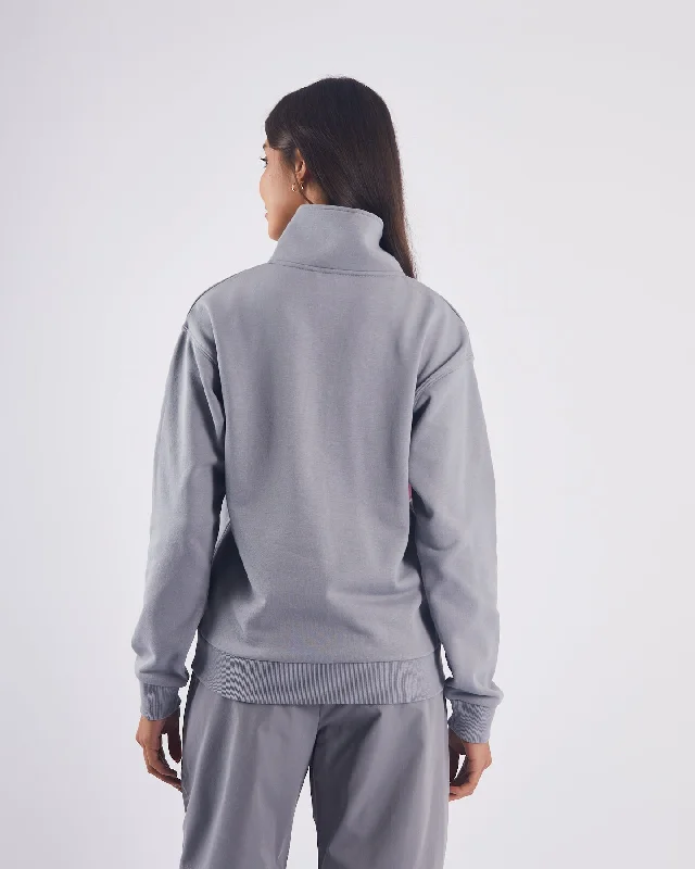 Saar Half Zip Grey Slate