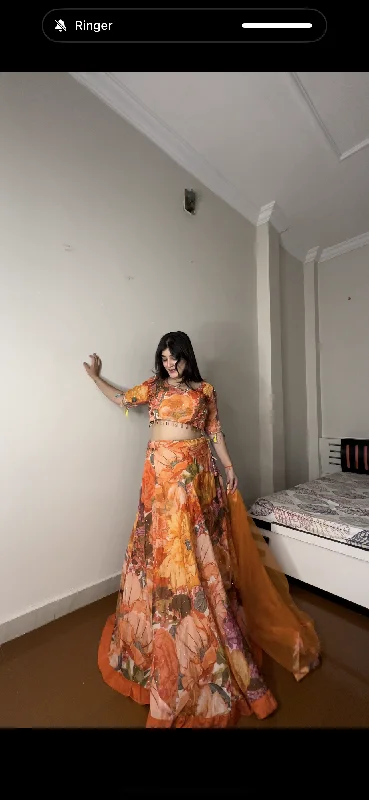 Orange lehenga