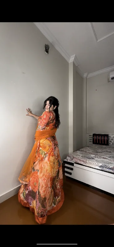 Orange lehenga