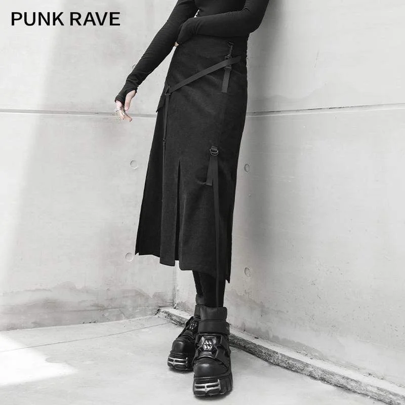 Women's Gothic Strappy A-line Skirts